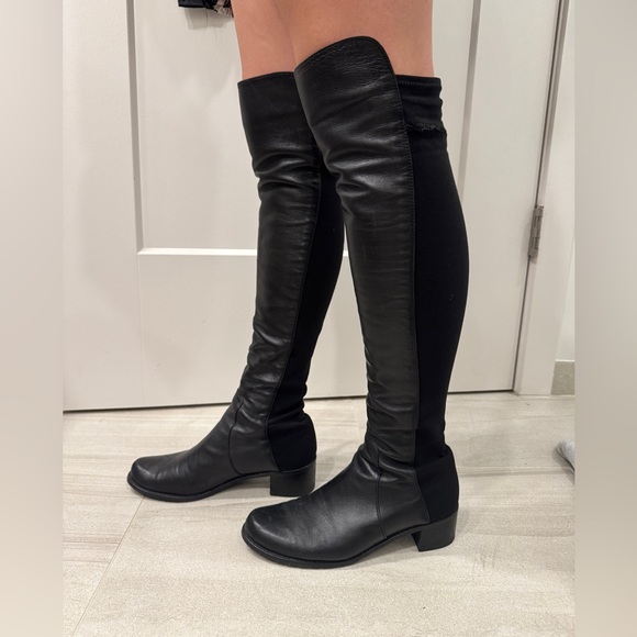 Stuart Weitzman Reserve boots in leather - Picture 8 of 15